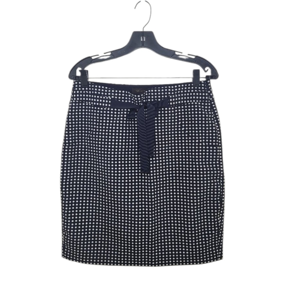 The Limited Navy Blue & White Polka Dot Skirt Sz 8